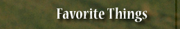 Favorite Things